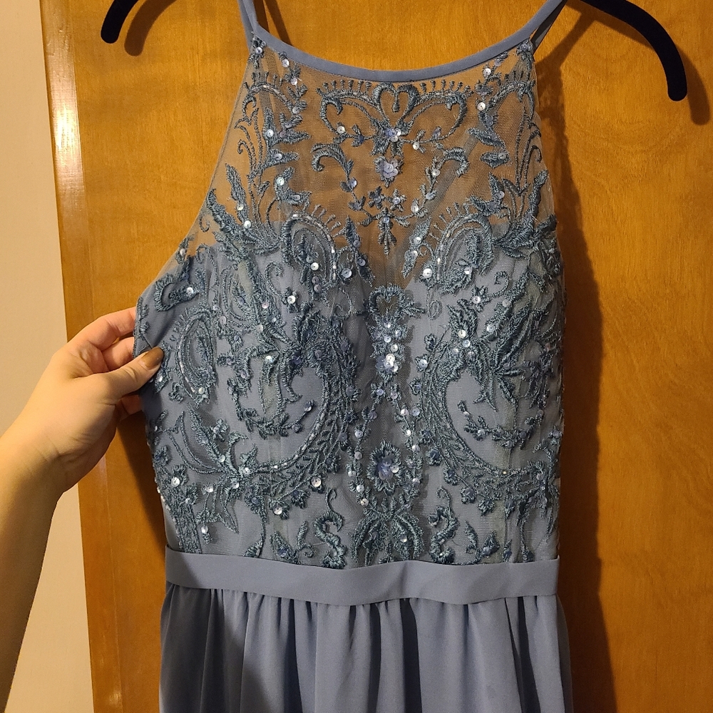 Kennedy Blue Bridesmaid Dress - Size 12 - Slate Blue